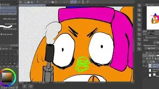 Drawing a FISH HITMAN Original character art in CLIP STUDIO PAINT! SPEED PAINT / SPEED DRAW.