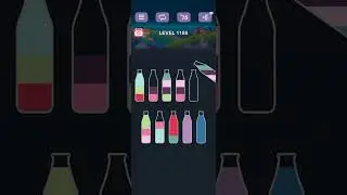 water sort puzzle -sort color puzzle game level 1185