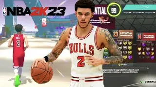 2K23 BEST ALL AROUND *POINT GAURD* BUILD WITH LOCKDOWN TAKE! 69 BADGES! CURRENT GEN LONZO BALL BUILD