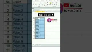 Tricks Jitu Excel ‼️ Shortcut Excel Ampuh Menggabungkan Kolom #tutorialexcel