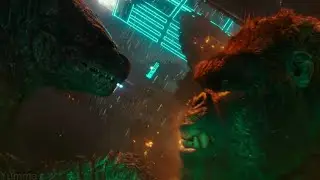 Godzilla and Kong roar scenes