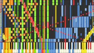 [Black MIDI] Synthesia – Touhou - Dreamy Pilot (90,000 notes) ~ Gray V.