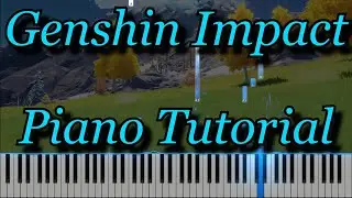Genshin Impact Dragonspine OST 1 Piano Tutorial Synthesia