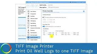 Print Oil Well Logs to One Continuous TIFF | TIFF Image Printer 12 | PEERNET