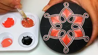 Mandala Art Dot Painting Rocks Painted Stones | How to Paint Mandala for Beginners Tutorial 
