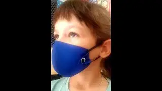 Reusable kids face mask for school. How to sew a mask + DRAWING! Master Class.