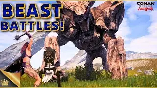 Taking on the EPIC beasts of Conan Exiles