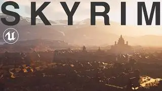 The True Scale of Whiterun: Skyrim in UNREAL ENGINE 5!