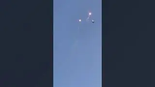 F16 Fighting Falcon Epic Night Full Afterburner and Flares, Royal Danish Air Force