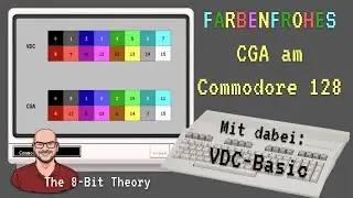 C128 zeigt CGA in 16 Farben bei 160x100. Mit der 30 Jahre alten VDC-Basic extension
