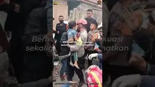 Momen dramatis penyelamatan seorang anak di Cianjur. Sinergitas Untuk Negeri#Poldajabar.