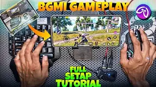 How to Play PUBG or BGMI with keyboard mouse 📲⌨️🖱️ || 4 in 1 Mobile game combo pack Unboxing 😱