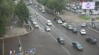 "ДТП НА ЧЕТВЕРЫХ" г.Караганда перекресток Б.Жырау-Н.Абдирова 09.07.2016