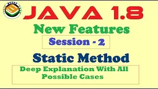 Session -1 || Java 1.8 Static() Method Inside Interface || by Seeta Vivek Kumar