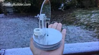LTD Stirling Engine Running Heat of the Hand