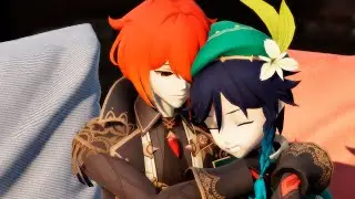 【 MMD Genshin impact】 Pet the good boy