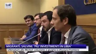 MIGRANTI, SALVINI: "PIU' INVESTIMENTI IN LIBIA"