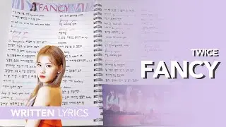 트와이스 TWICE - FANCY | 가사쓰기 Handwritten lyrics
