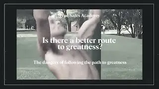 How To Be Great