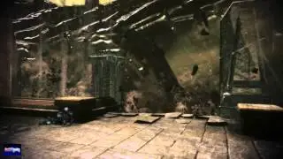 Mass Effect 3. Thresher maw fighting a Reaper.