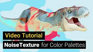 Noise Texture Operator for generating color palettes for various design techniques - Video Tutorial