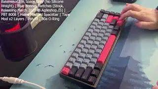 Bakeneko65 Sound Test (No Weight) | Blue Bonnet Switches