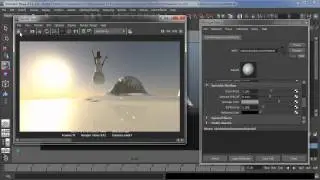 Maya physical sun and sky render setup