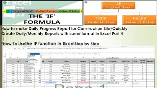 How to make Daily Progress Report Part 4/How to use IF Formula: Simple to Advanced multiple criteria