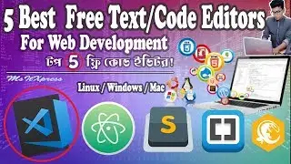 Best 5 Text|Code Editors for Web Development! Programming.