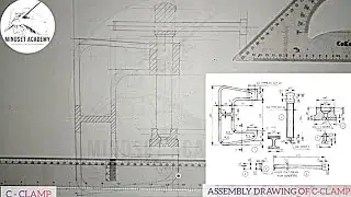 ASSEMBLY DRAWING OF A C-CLAMP 