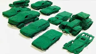 Hot Wheels Cars, and Dirty Tractor being washed