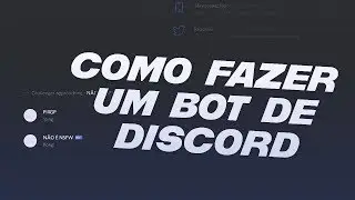 COMO FAZER UM BOT DE DISCORD #1 | [ Apydle ]