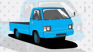L300 Bensin Vector - Cara Membuat Gambar Vector - Jasa Vector Mobil 085227850894