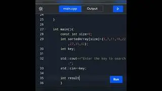 Day 27 of series|| How to write a c++ program to perform binary search in a sorted array.