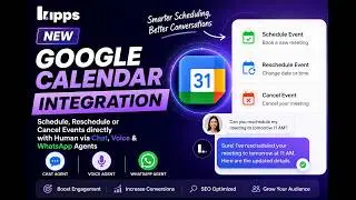 Your AI Agent Can Now Manage Google Calendar | Chat, Voice & WhatsApp