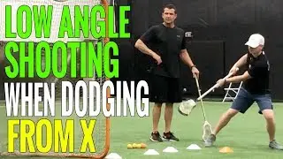 Lacrosse Low Angle SHOOTING Drills when DODGING from X