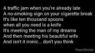 Ironic Alanis Morissette lyrics