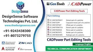 CADPower Part Edit Tools for polylines - COPY, EXTRACT, RESHAPE, STRETCH, ROTATE and MIRROR