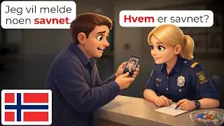 🇳🇴 🚨 15 Norwegian Crime & Police Conversations Every Beginner Should Learn | A1-A2