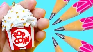 DIY Popcorn Sharpener & Backpack Charm | Easy & Cute School Supplies