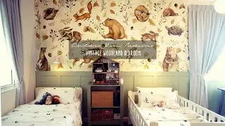 DIY KIDS BEDROOM MAKEOVER | Painting Animal themed Mural | Shared Kids Room
