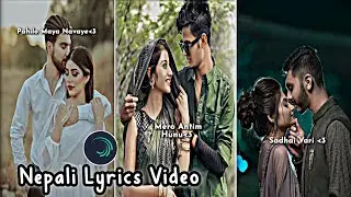 Pahilo Maya Na Vaye Mero Antim Hunu💓 | New Nepali Song Trend Video Tutorial | Alightmoition edit