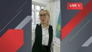 Лидер школьного парламента Куртсеитова Лилия принимает участие в конкурсе 