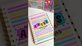 Idea de portada súper fácil #lettering #portadafacil #portadasbonitas #caratulas