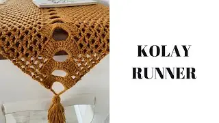 EN KOLAY RUNNER YAPIMI  🥳 TÜM DETAYLARIYLA KOLAY RUNNER YAPIMI 🧶 #crochet