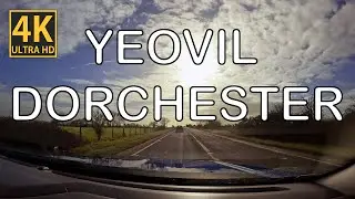 ASMR 4K Driving No Talking No Music - Car Sleep Inducing - Yeovil to Dorchester  England UK 2023