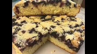 Простой  и  очень  вкусный  ПИРОГ  с  ГОЛУБИКОЙ