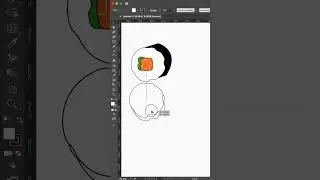 Draw a vector art | Sushi Illustration art | Vector art flat design 