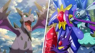 Mega Aerodactyl And Mega Glalie APPEARS - Roy And Friede VS Chalce And Coral - pokemon Horizons AMV