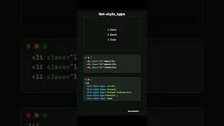 CSS List Style Type Properties  Tips and Tricks in 10 Seconds